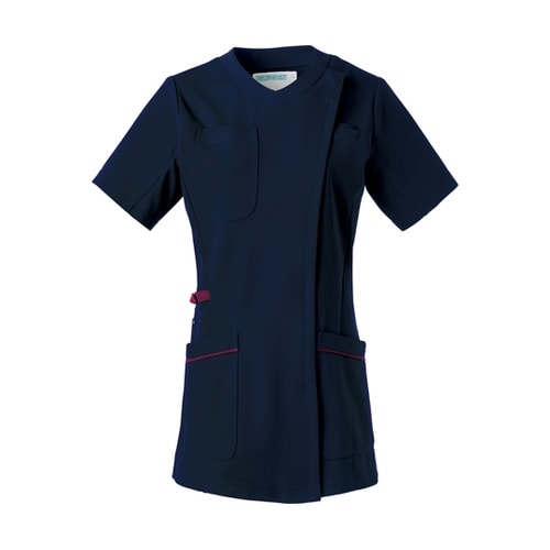 レディススクラブジャケット半袖 ネイビー