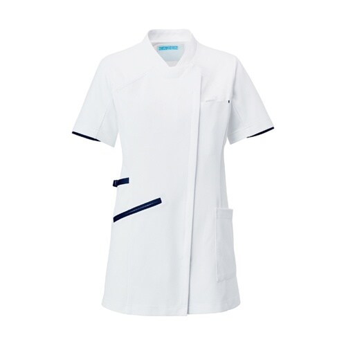 レディスチュニックジャケット半袖 ホワイ