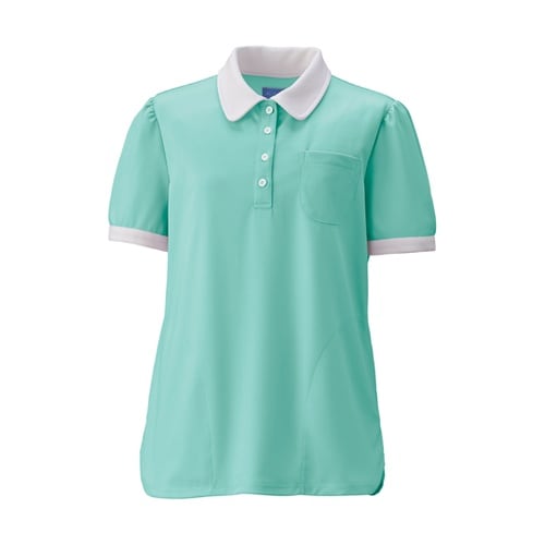 レディスニットシャツ ミントグリーン L