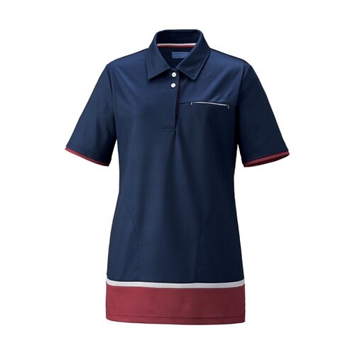 レディスニットシャツ(チュニック)ネイビ