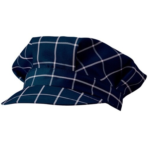 ワークキャップ ネイビーチェック フリー