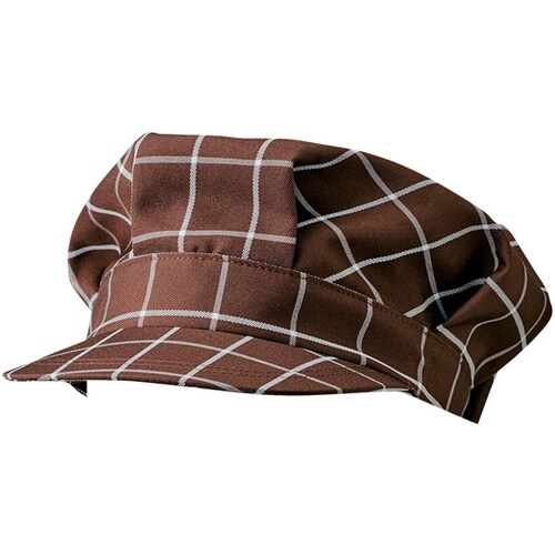 ワークキャップ ブラウンチェック フリー