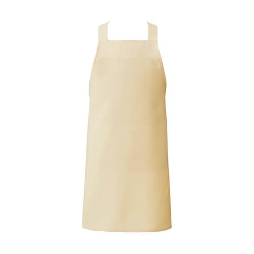 胸当てエプロン ベージュ フリー 594