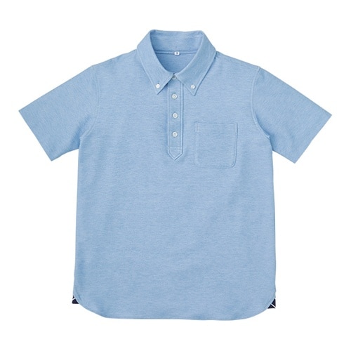 杢ニットシャツ 杢サックス M APK2