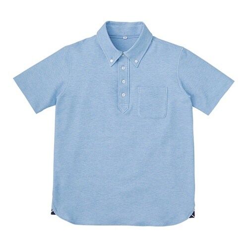 杢ニットシャツ 杢サックス SS APK