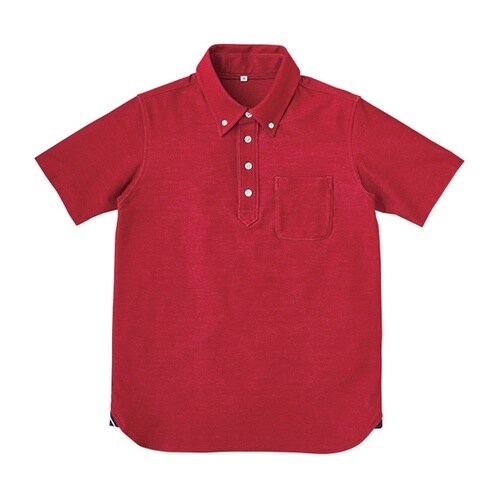 杢ニットシャツ 杢ワイン S APK23