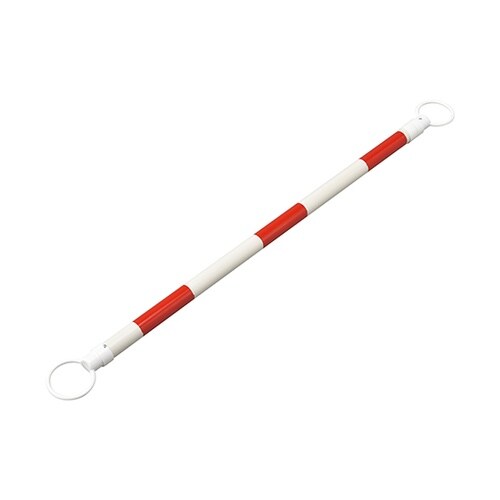 122337 トラ柄コーンバー赤反射/白