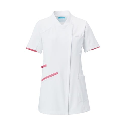 レディスチュニックジャケット半袖 ホワイ