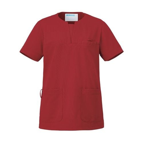 スクラブ(男女兼用)バーガンディ L 9