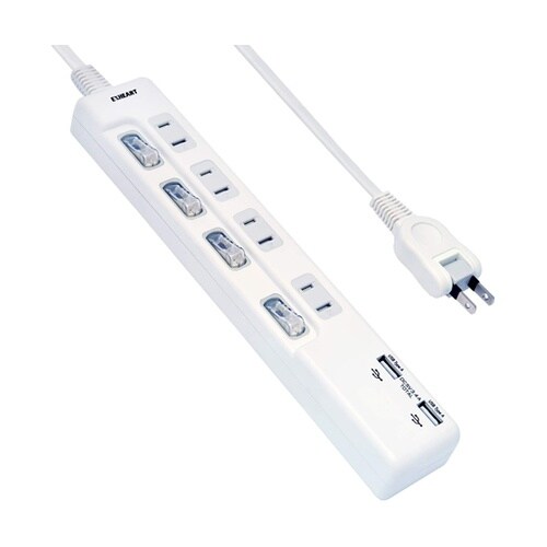 高出力3.4AUSBポート付スイッチAC