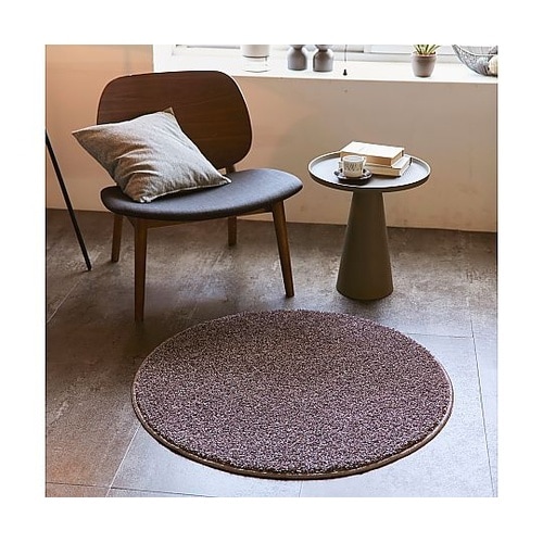 ラグ Mルネ 90×90cm モーヴ 1