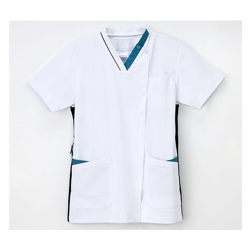 LX−4092スクラブT紺ターコイズBL