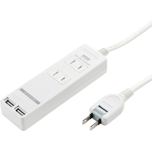 USB充電機能付きタップ シャッター付き