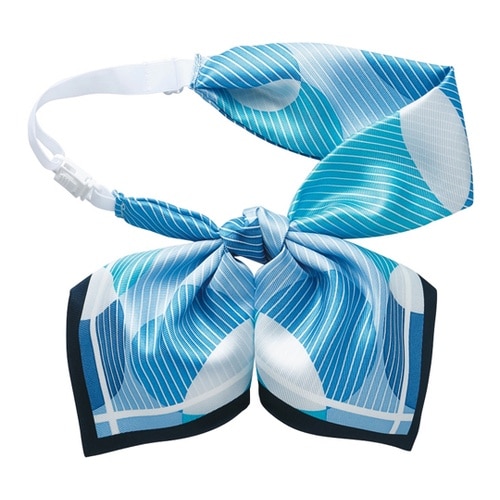 ENJOY リボンスカーフ ブルー EA