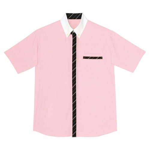 AMUS−NET シャツブラウス 防透