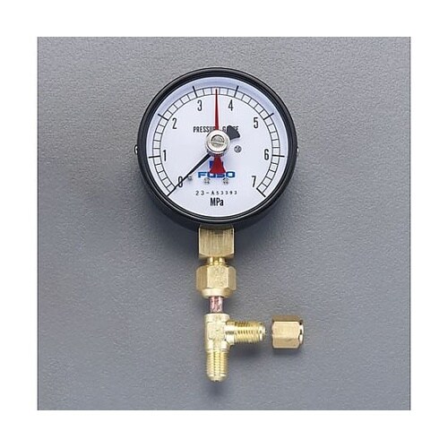 0−7MPa 置針式圧力計(アダプター付