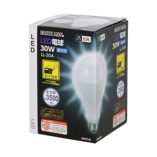 EARTH MAN LED電球 30W