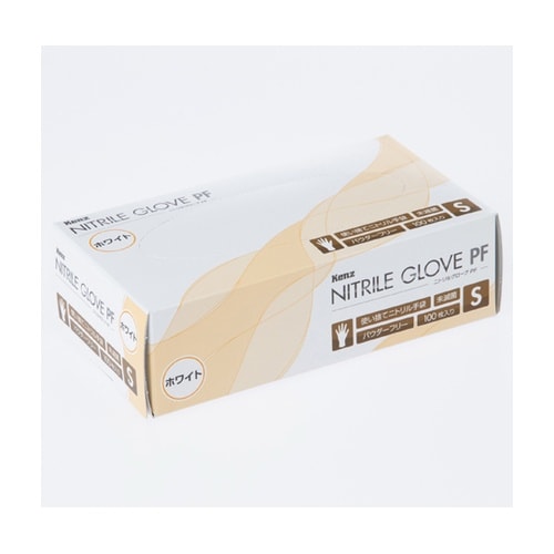 ニトリルグローブ PF ホワイト Sサイ