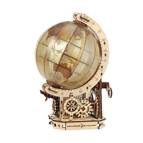 ウッドパズル地球儀 58416