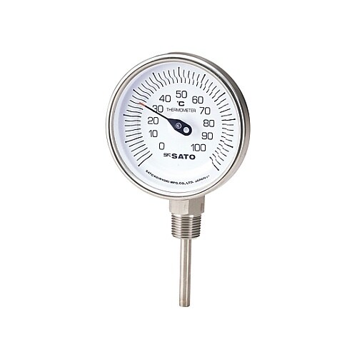 バイメタル式温度計BM−S−90S