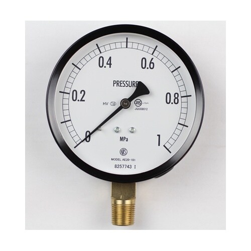 普通形圧力計(Φ100) 立形A枠 耐熱