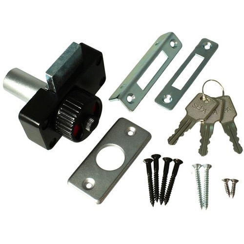 G239 シリンダー面付本締錠大 黒