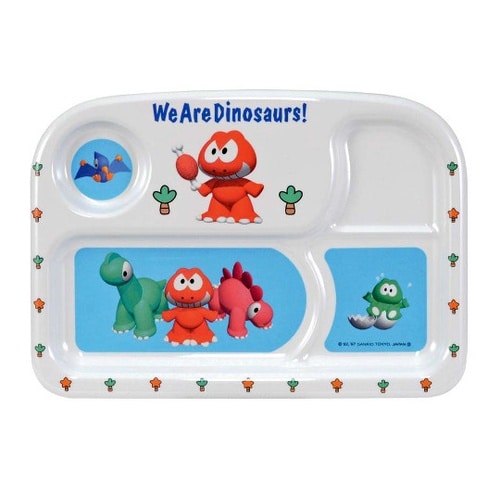 メラミン 子供食器 ダイナソワーズ 角ラ