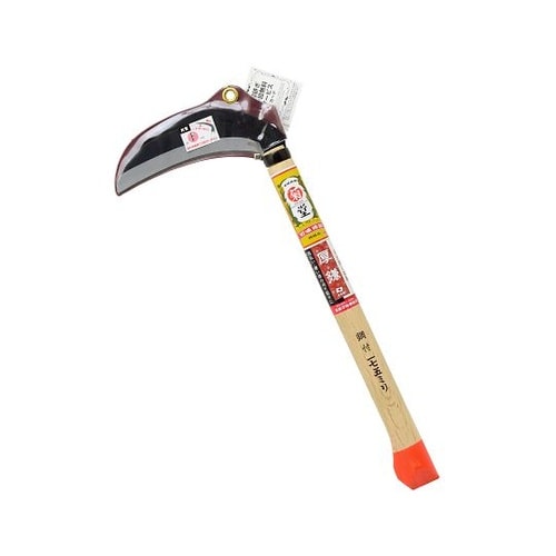 2007712 菊堂鋼付片刃厚鎌三日月型