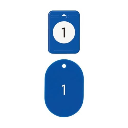 荷札 クロークチケット 1−20番 青