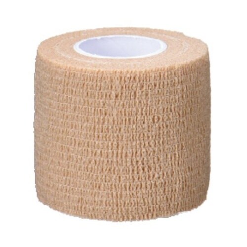 自着性弾力包帯 肌色 5.0cm 12巻