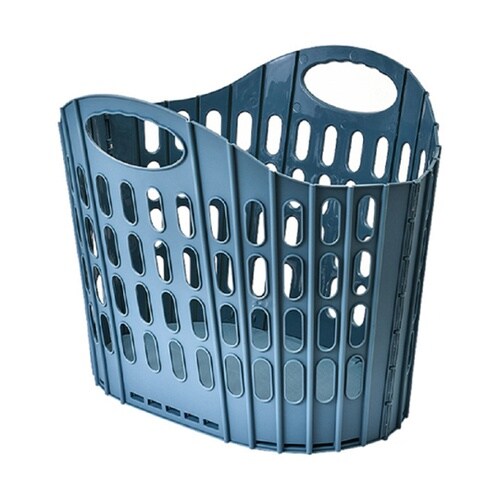 折りたたみ式ランドリーバスケット ブラッ