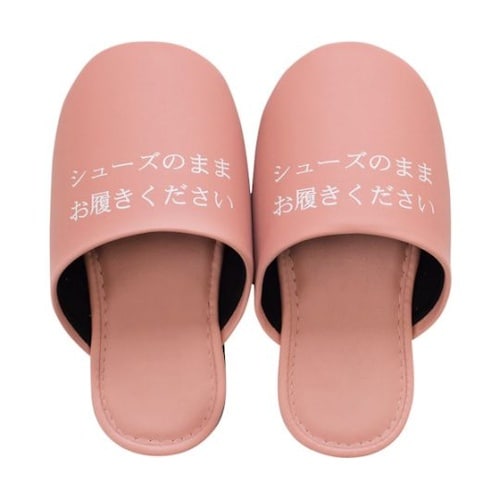 シューズそのままスリッパ ピンク 856