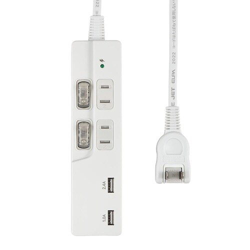 SW付USBタップ2P WBK−2232