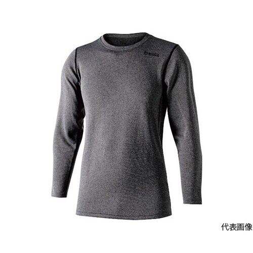 JW18039LLクルーネックシャツ灰黒