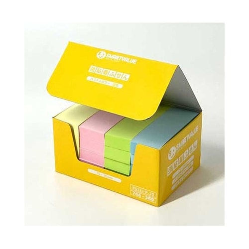 強粘着ふせん パステル混色 75×25m