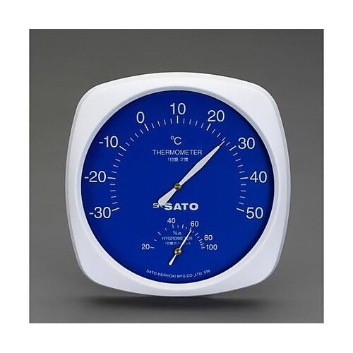 180x180x35mm 温度・湿度計