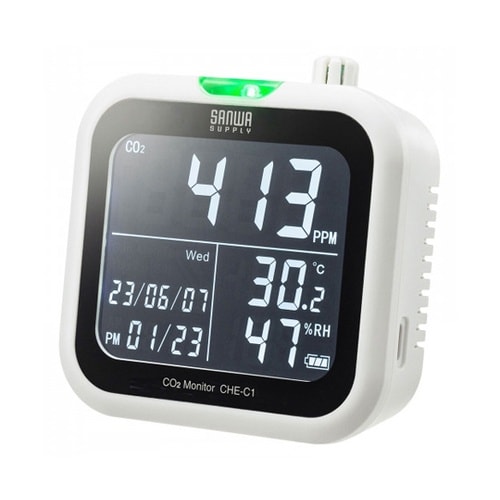 CO2二酸化炭素測定器(温度・湿度計付き