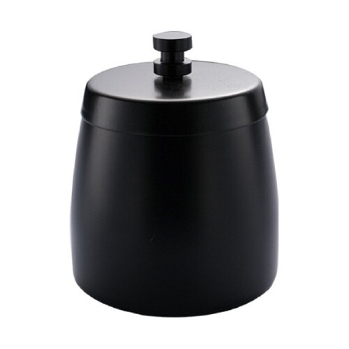 フタ付きステンレス灰皿 ブラック TR−