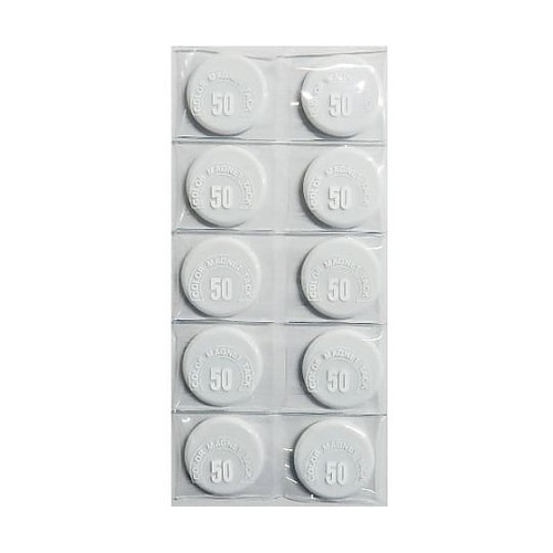 カラーマグネット丸型#50 白 1個×1