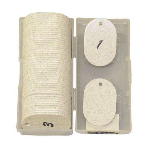 クロークチケット用 ナンバーチケット 白