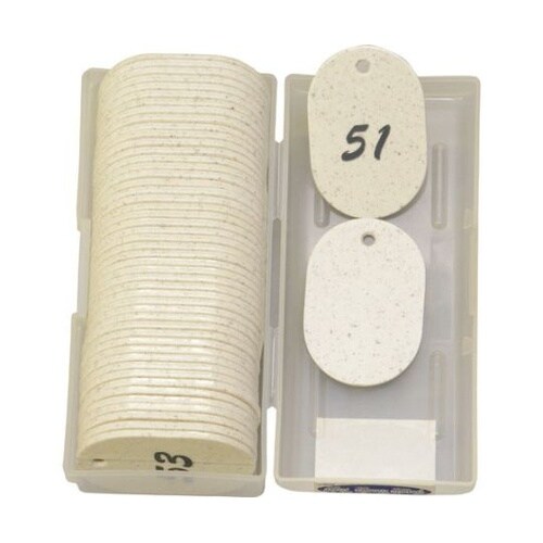 クロークチケット用ナンバーチケット 白