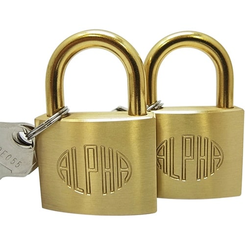 南京錠 同一キー 2個入り #1000−