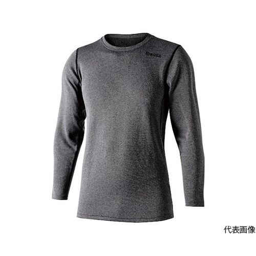 JW18039Mクルーネックシャツ灰/黒