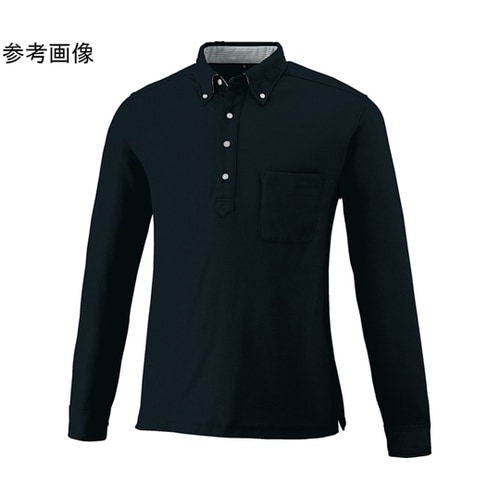 9030 DRYボタンダウン長袖ポロ ブ