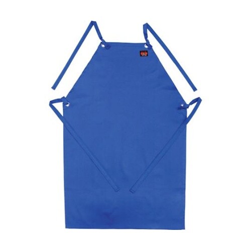 Armatex防炎胸付前掛け ブルー L