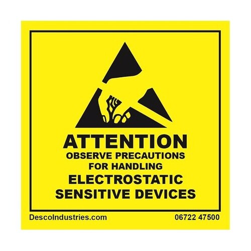 06722 「ATTENTION」ラベル