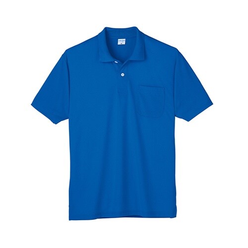 7361−08−5L 半袖ポロシャツ 青