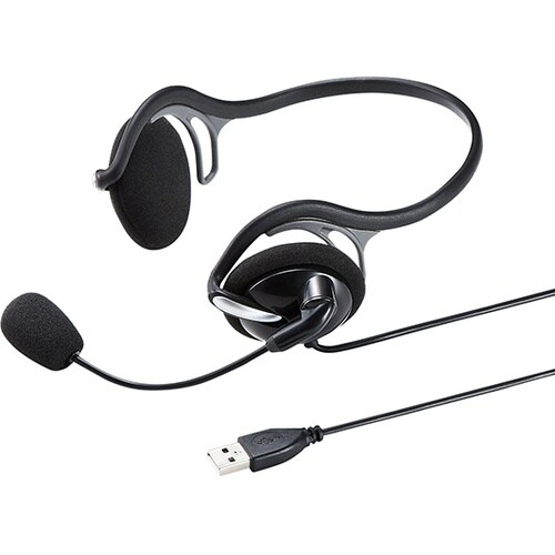 MM−HSU05BK USBヘッドセット