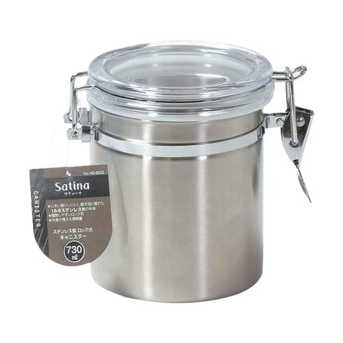 サティーナ ステンレス製ロック式キャニス