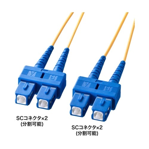 メガネ型光ファイバケーブル(シングル8.